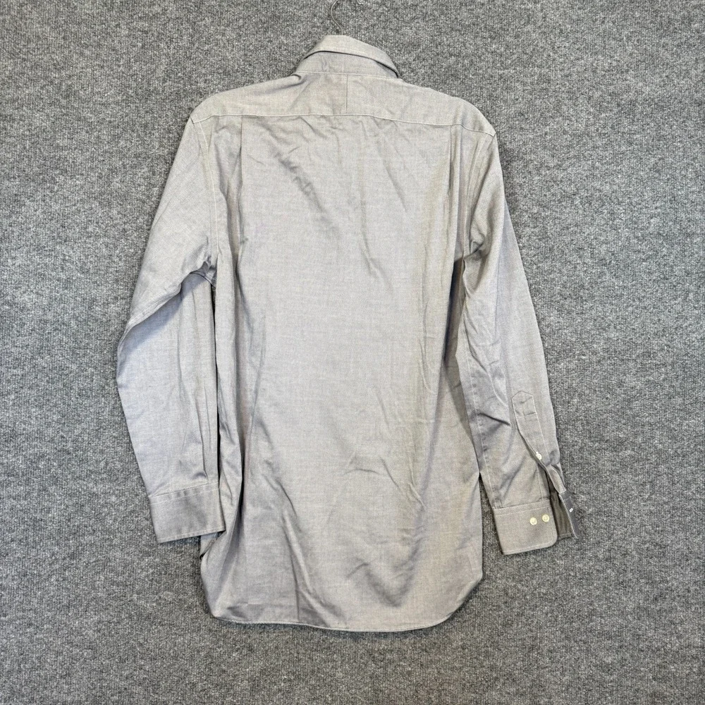 Polo Ralph Lauren Shirt Mens 15.5 Slim Fit Easy Care‎ Button Up Gray Wash Nice